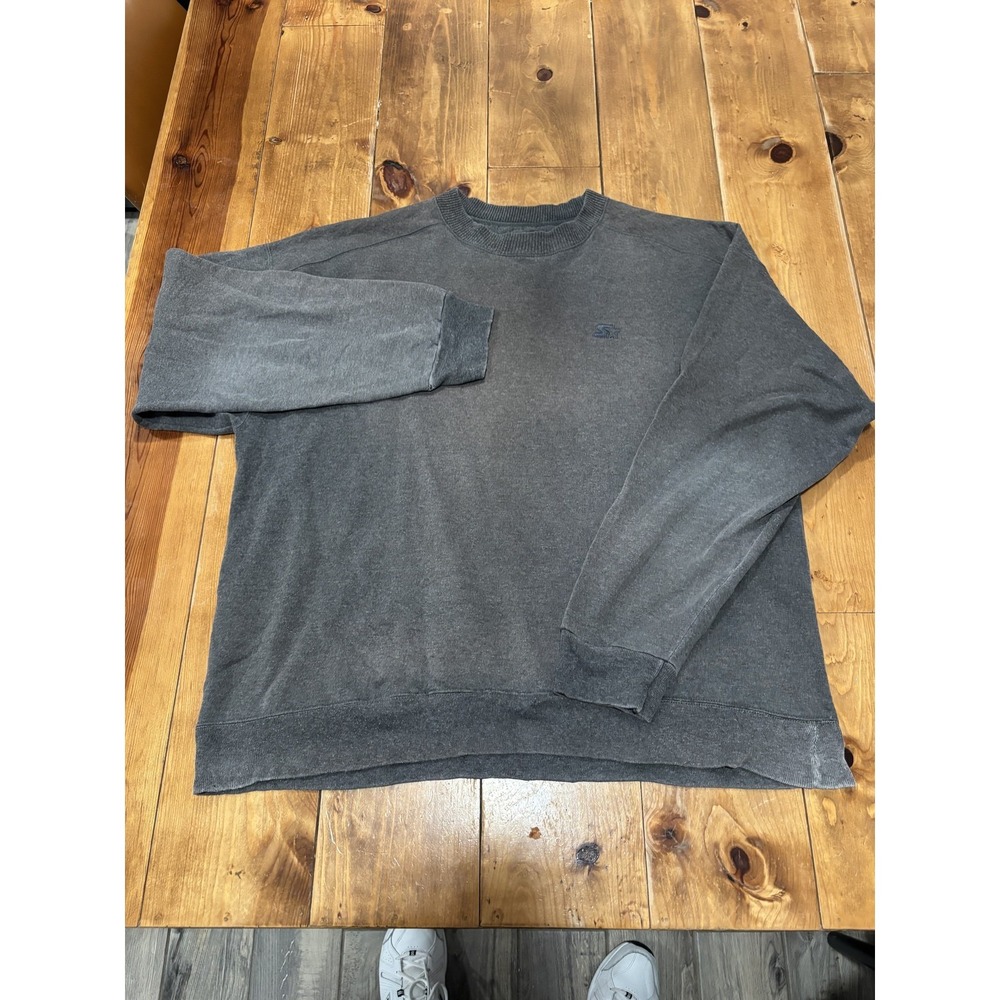 Starter‎ PROBO Heavyweight Crewneck Sweatshirt Men's L Large Faded Grey Pullover